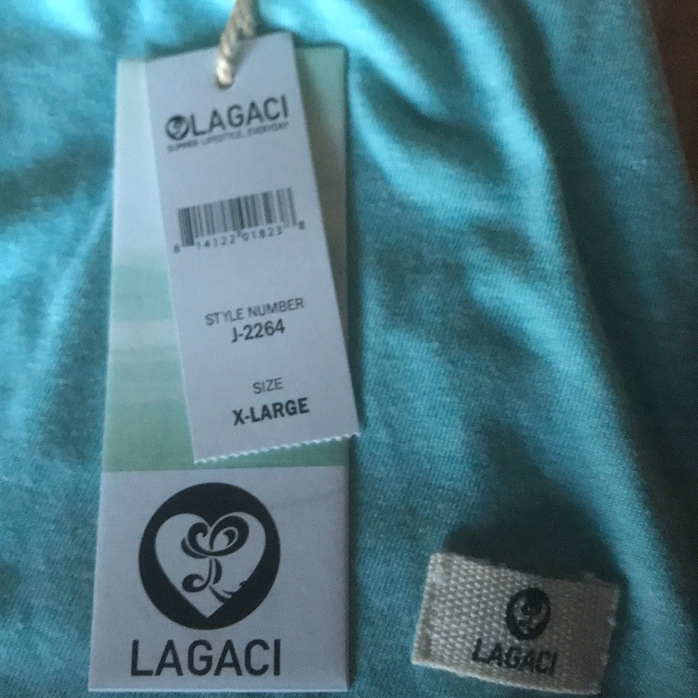 NWT Beach coverup - Lagaci - Teal color, Size:,XL - Picture 7 of 7
